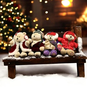 Lotto 4 peluche Starbucks Caffè Bearista Orso 2004 - 2006 Natale Festività - Foto 1 di 14