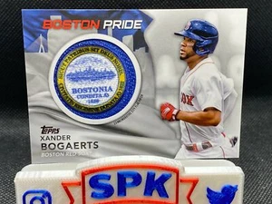 XANDER BOGAERTS 2022 Topps Series 1 CITY FLAG PATCH CARD BOSTON RED SOX - Picture 1 of 1