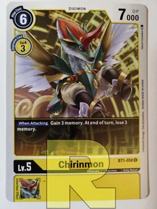 Chirinmon ® BT1-058 U ® Non Comune ® DIgimon Ver.1.0 ® Inglese - Picture 1 of 1