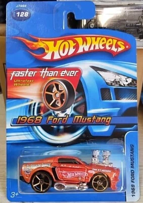 Hot Wheels 1968 MUSTANG FAST THAN EVER Boss Hoss оранжевый 2006 FTE СУПЕРРЕДКИЙ - Изображение 1 из 2