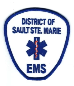 Distretto di Sault Ste Marie ON Ontario CANADA EMS Cerotto medico di emergenza - NUOVO! - Foto 1 di 1