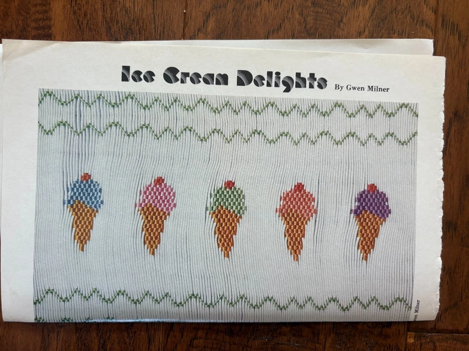 Plato de smocking Ice Cream Delights Gwen Milner Foto 1 de 1