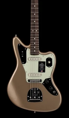 Fender American Professional Classic Jaguar - Desteñido Firemist Gold #13949 Foto 1 de 4