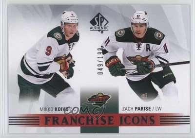 2015-16 SP Authentic Franchise Icons /199 Mikko Koivu Zach Parise #176 - Image 1 of 2
