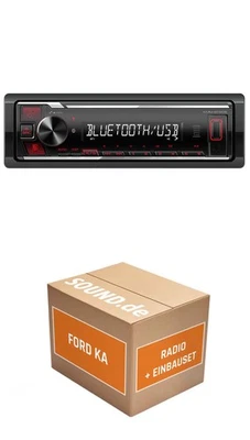 Autoradio Kenwood KMM-BT209 für Ford Ka Typ RBT Bluetooth USB Telefonieren - Bild 1 von 4
