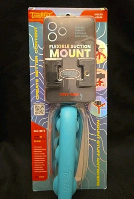 Tenikle Pro Flexible Tripod Bendable Suction Cup Camera & Phone Mount Teal 💥 - Image 1 of 4