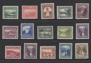 Newfoundland 1923 Local Motives (15v) MNH (10c value rare) - Picture 1 of 2