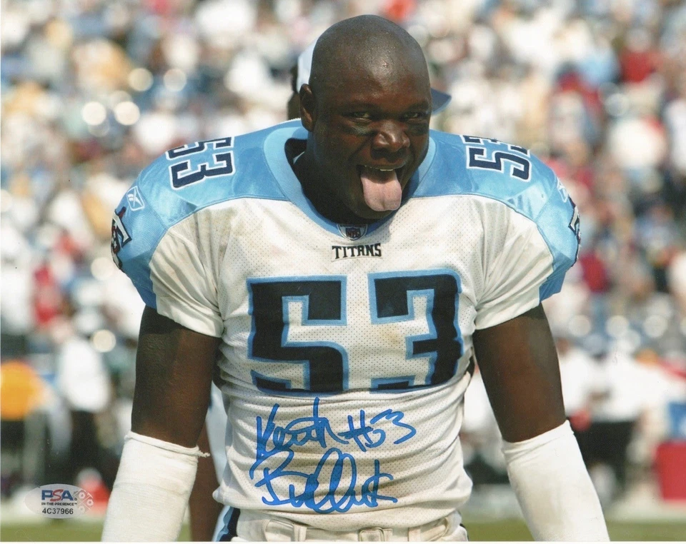 KEITH BULLUCK Signed Autographed Auto 8x10 Photo Picture Tennessee Titans PSA - Image 1 of 1