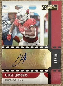 2021 Chase Edmonds Panini Chronicles Signature Series Auto Red 05/10 SS-CED SSP - Picture 1 of 2