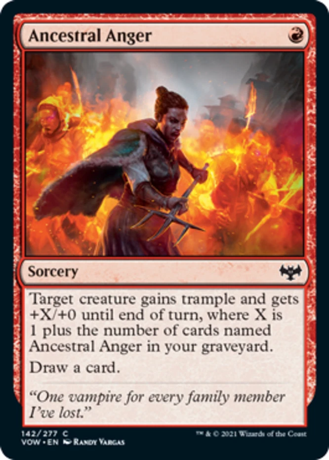 x1 Ancestral Anger - Innistrad: Crimson Vow - NM - MTG - Image 1 of 1