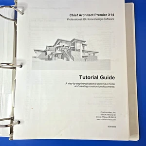 Chief Architect Premier X14 GEDRUCKT Tutorial NUR LEITFADEN Professor. 3D Home Design - Bild 1 von 11