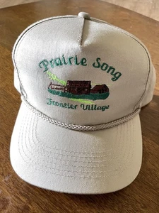 Vintage Prairie Song Frontier Village Snapback Trucker Hat – Beige Ocheleta, OK - Picture 1 of 5