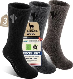 Alpaka Socken für Damen und Herren, schwere Thermo dicke warme Alpakawolle Socke - Bild 1 von 6