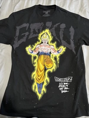 Nueva Camiseta Grande Dragon Ball Z Anime Goku Gráfico Negra Manga Corta Foto 1 de 4