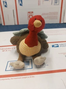 Gund Turkey Peluche Vintage Un Raccolto di Felicità Ringraziamento Miniatura Decorazione  - Foto 1 di 5