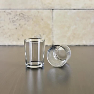 WGV Tea Light Votive Candle Holder 2.2x2.75, Clear Tiny Utility Cylinder Glas... - Image 1 of 4