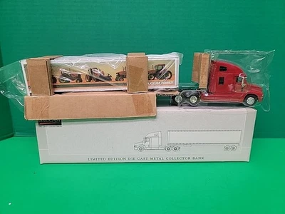 Peterbuilt Semi - Case iH Diecast 1:64 Scale Model bank- Spec Cast ZJD-762 - Image 1 of 4