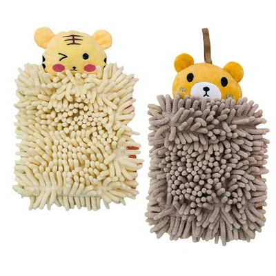 Hanging Handtuch Schnell Trocknend Mikrofaser Putzlappen Niedliches Cartoon - Bild 1 von 4