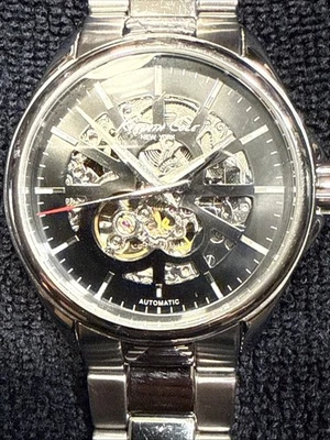 Kenneth Cole New York KC3863 Men's Automatic Skeleton Black Luxury Dress Watch - Image 1 of 4