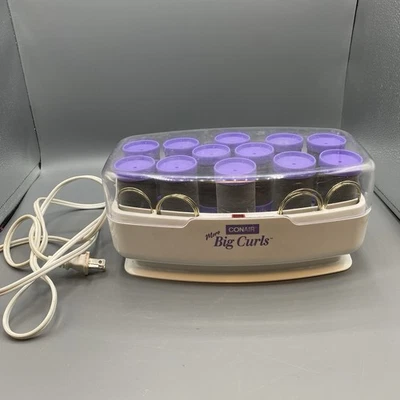 Conair More Big Curls Purple 1.5” Velvet Hot Rollers  Model CHV12N - Image 1 of 4