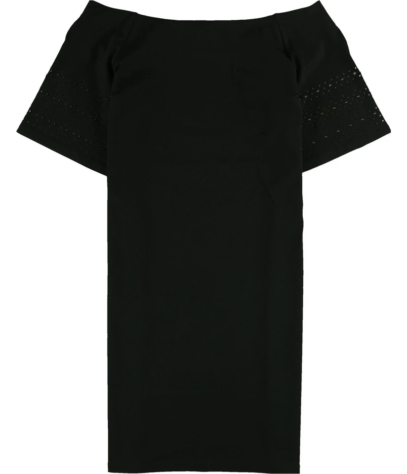 Lauren Ralph Lauren Womens Paelie Black Laser Cut Casual Dress S BHFO 3943