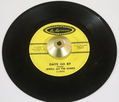 RARE Jewell 45 Days Go By / I Need Your Love LOUISIANNE 8055 Cajun Rockabilly - Image 1 of 4