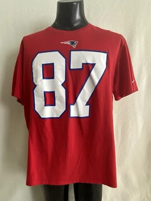 Camiseta New England Patriots Para Hombre XXL Rob Gronkowski Nike Corte Atlético Camiseta Roja Foto 1 de 4