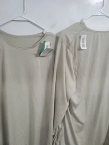 2 x Large Regular Army Thermo Unterhemd Military ECWCS Level 1 Base Tan Top XL - Bild 1 von 6