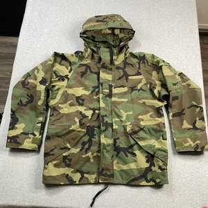 Chaqueta Militar DE COLECCIÓN Grande GoreTex Parka Clima Frío Bosque Camuflaje ECWCS EE. UU. - Imagen 1 de 21