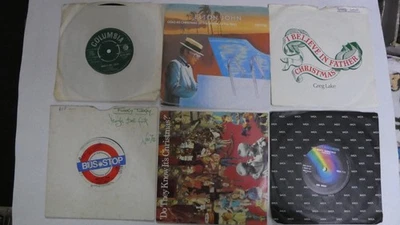 6 Christmas 45s #5: White Christmas : Cold as Christmas :  Jingle bell funk - Image 1 of 4