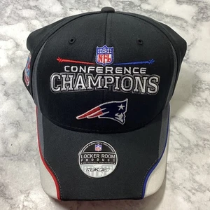 New England Patriots Hat Cap Super Bowl XLII Conference Champions NFL Authentic - Picture 1 of 6