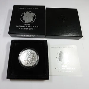 2021 CC Carson City Silver Morgan Dollar $1 US Coin w OGP #58039M - Picture 1 of 5