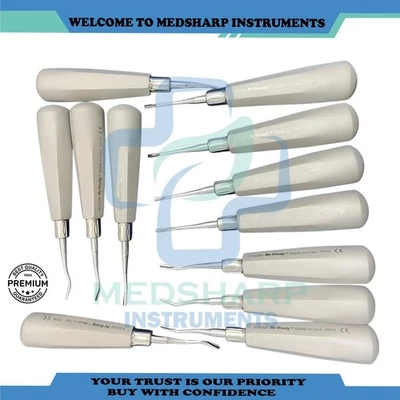 Lot of 9 PCS hu friedy Dental Elevator Combo Apexo E301 E302 E303 - Image 1 of 3