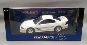 1998 White Saleen Mustang S351 Coupe 1:18 Scale Diecast By AUTOart #72721 - Picture 1 of 9