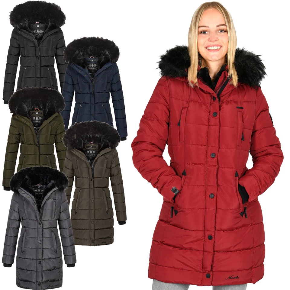 Navahoo donna giacca invernale cappotto pelliccia di orsacchiotto giacca trapuntata giacca invernale calda lunga