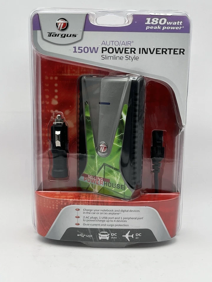 Targus APV12US Slim Line 150W Auto/Air Power Inverter - Image 1 of 2