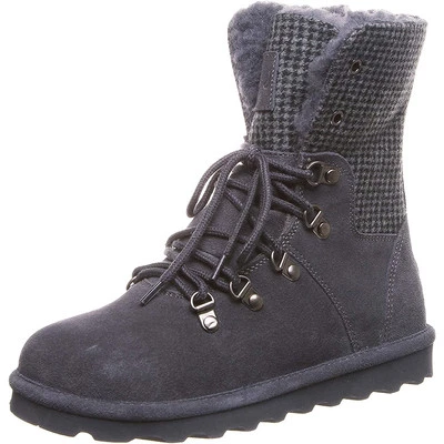 BEARPAW Women's Maria Boots Suede Leather Gray Charcoal 6 MSRP 99 New - Image 1 of 4
