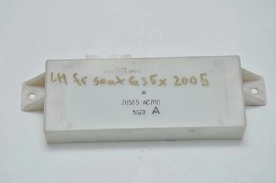 2005 INFINITI G35x SEDAN LEFT DRIVER SEAT MODULE CONTROL COMPUTER OEM 28565AC700 - Image 1 of 4