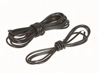 Fahrrad Scheinwerfer Rücklichtkabel Retro 1-adrig schwarz Prophete 5119