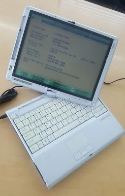 FUJITSU LIFEBOOK T4220 Core 2 Duo 1.80GHZ  2GB RAM BIOS TESTED PART AND REPAIR  - Image 1 of 4