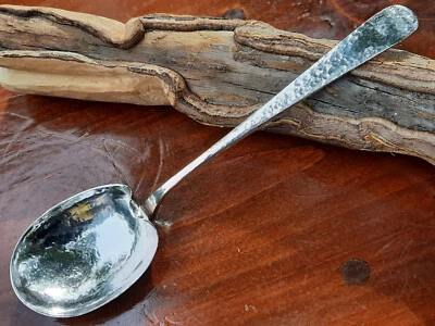 Sterling Durgin Hammered Arts & Crafts Dolly Madison Small Serving Spoon - Image 1 of 4