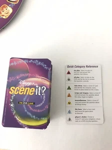 Used Disney Scene It DVD Game 1st Edition Replacement ~ Purple 109 Card W/ Instr - Picture 1 of 4