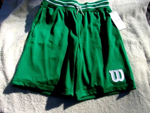NWT Wilson Boys shorts, size L, pockets, $30, polyester, 8 in. inseam, green - Picture 1 of 5