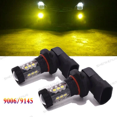 Faros antiniebla LED amarillos 9145 H10 para Ford F150 1999-2020 Expedition 2000-2012 Foto 1 de 4