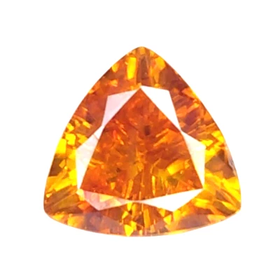 4,22 CTS Laranja vermelha natural esfalerita trilhão corte pedras preciosas soltas "veja o vídeo" - Imagem 1 de 3
