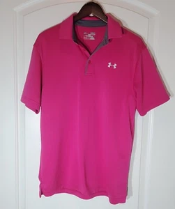 Under Armour Men's M Neon Pink Polo The Performance Polo  - Picture 1 of 8