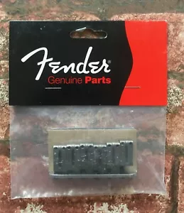Fender American Stratocaster Bridge Assembly, for USA Hardtail Strat, Chrome - Picture 1 of 9