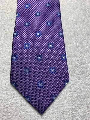 BRUNO PIATTELLI CORBATA HOMBRE MORADO CON AZUL BLANCO 3,5 X 60 Foto 1 de 4