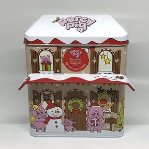 Percy Pig Biscuit Tin M&S Christmas For Target Novelty Tin Collectible UK Import - Picture 1 of 8