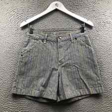Vintage No Boundaries Denim Shorts Women's Size 5/6 Pocket Striped Black White